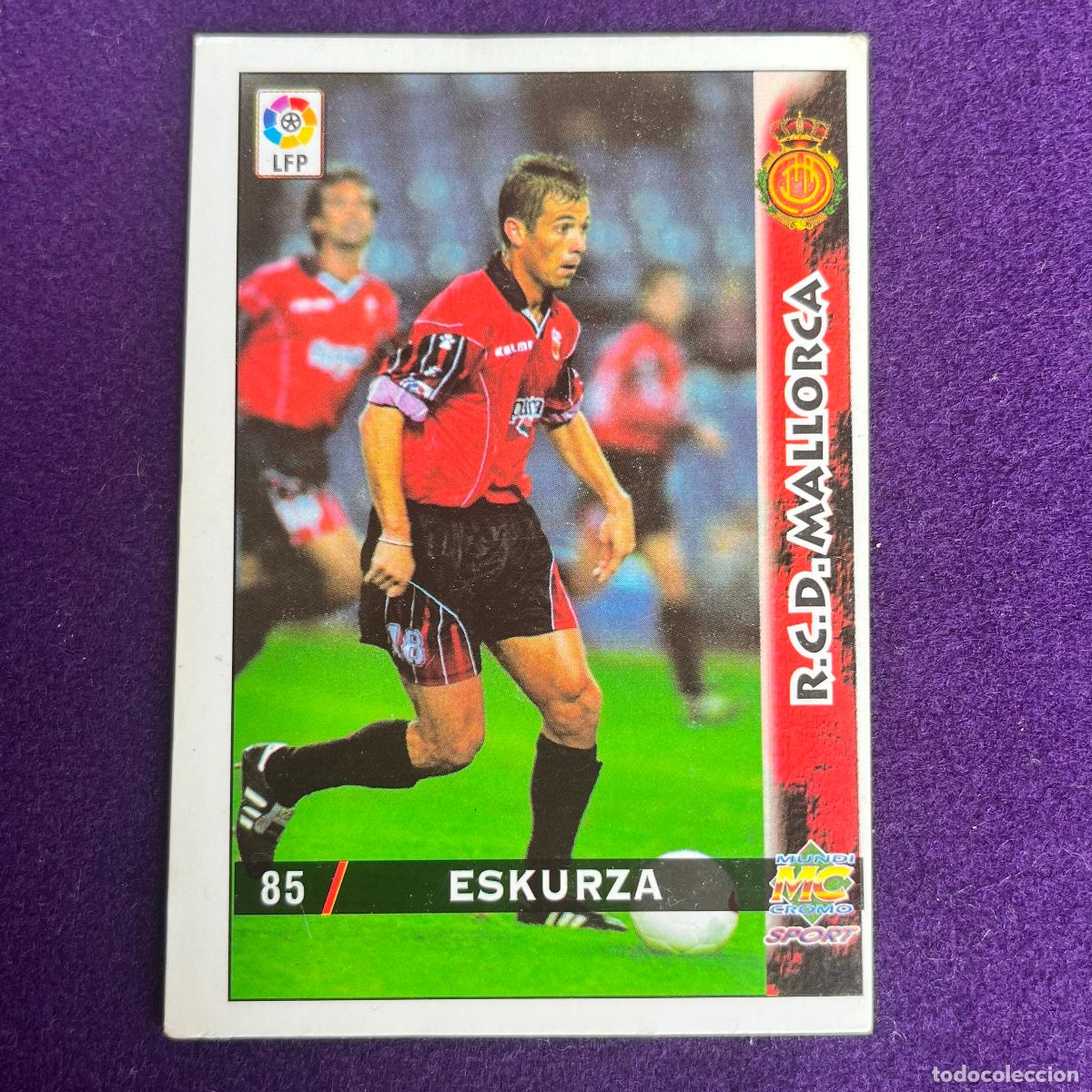 Cartas Colecion&aacute;veis: CROMO DE FUTBOL. LAS FICHAS DE LA LIGA 98 99. 1998/1999. EZKURZA. MALLORCA. MUNDICARDS. MC.