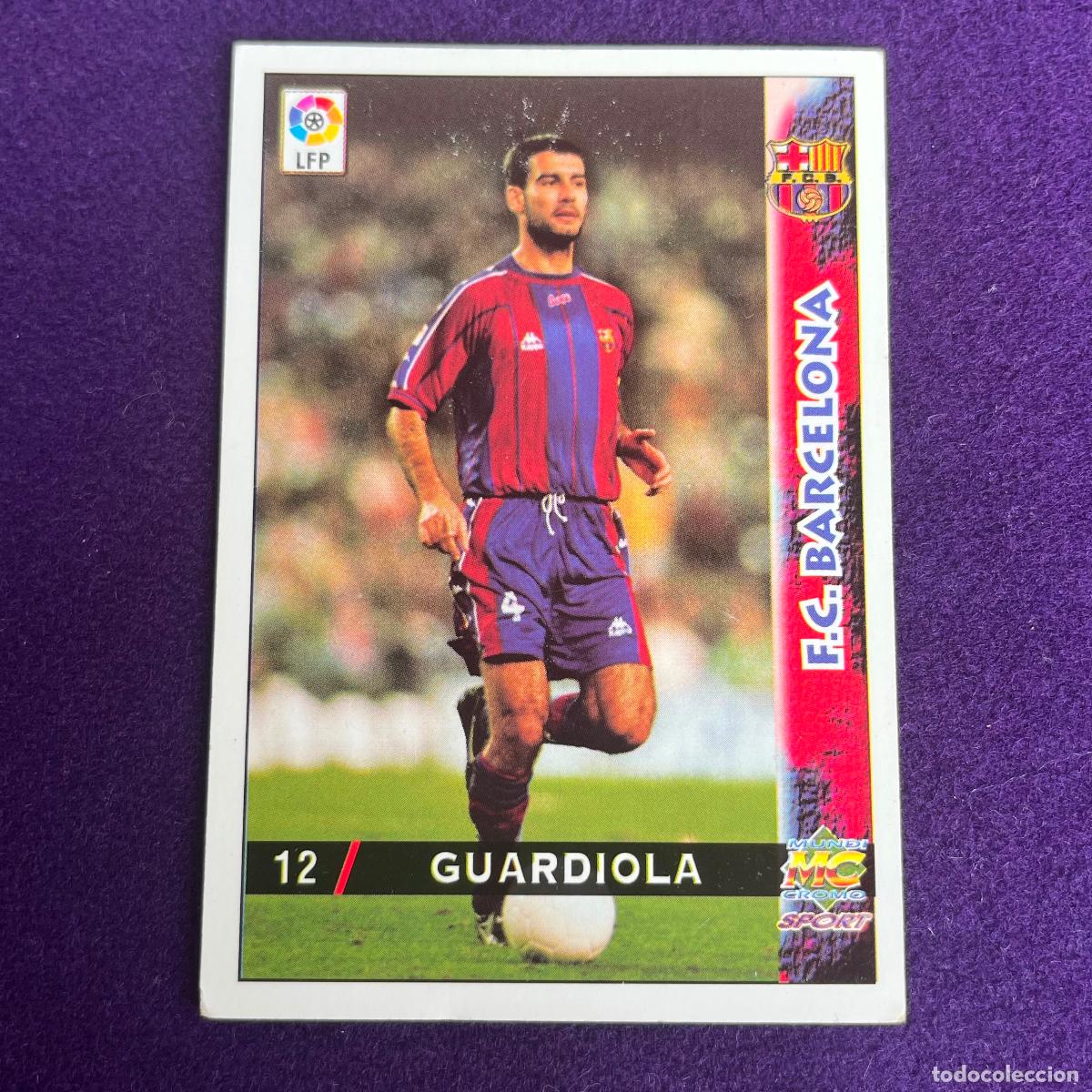 Cartes &agrave; &Eacute;changer: CROMO DE FUTBOL. LAS FICHAS DE LA LIGA 98 99. 1998/1999. GUARDIOLA. BARCELONA. MUNDICARDS. MC.