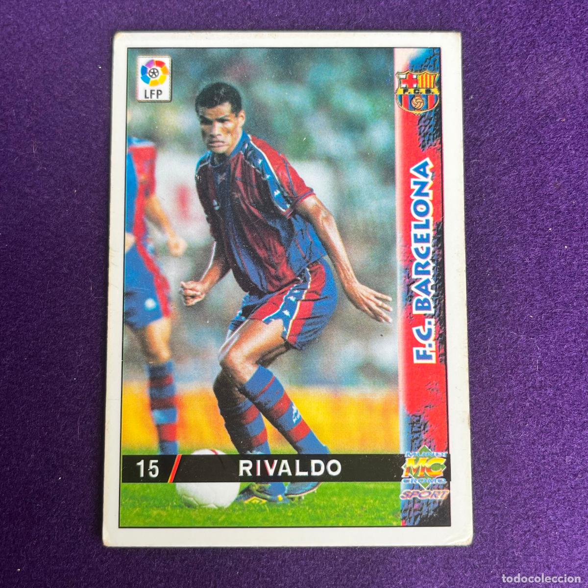 Trading cards: CROMO DE FUTBOL. LAS FICHAS DE LA LIGA 98 99. 1998/1999. RIVALDO. BARCELONA. MUNDICARDS. MC.