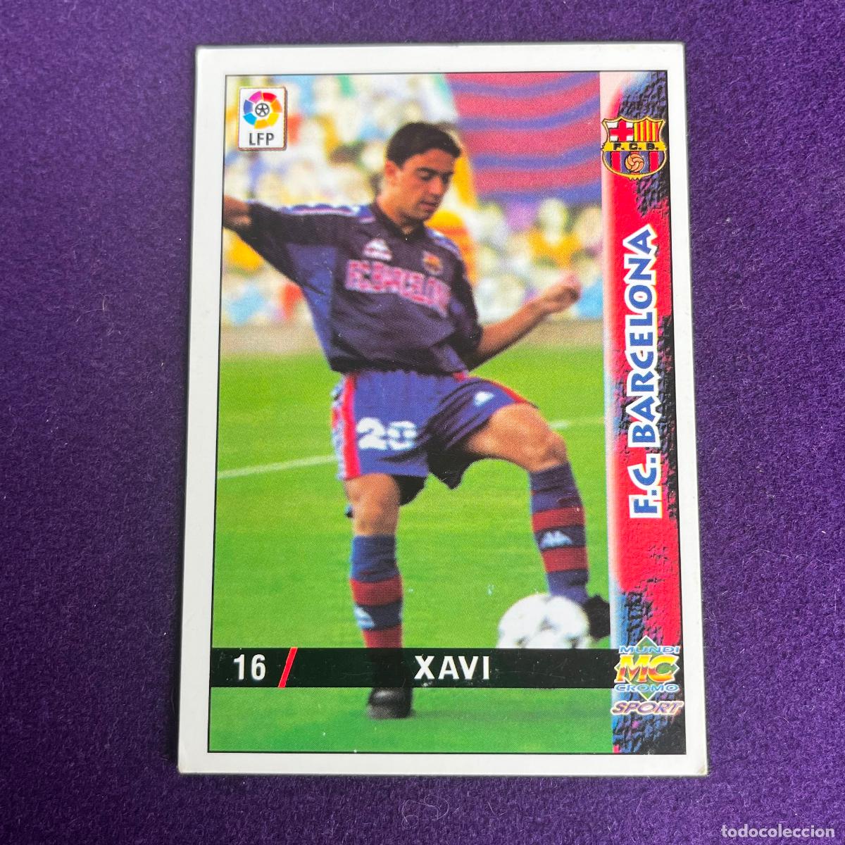 Trading cards: CROMO DE FUTBOL. LAS FICHAS DE LA LIGA 98 99. 1998/1999. XAVI. BARCELONA. MUNDICARDS. MC.