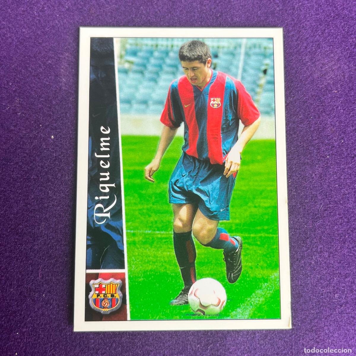 Trading cards: CROMO DE FUTBOL. LAS FICHAS DE LA LIGA 2003. 2002/2003. RIQUELME. BARCELONA. MUNDICARDS. MC.