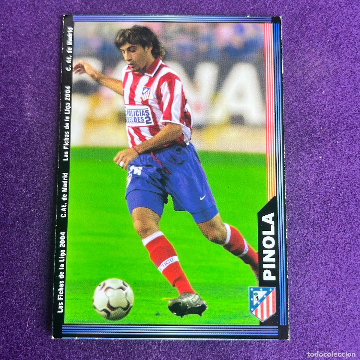 Trading cards: CROMO DE FUTBOL. LAS FICHAS DE LA LIGA 2004. 2003/2004. PINOLA. AT MADRID. MUNDICARDS. MC.