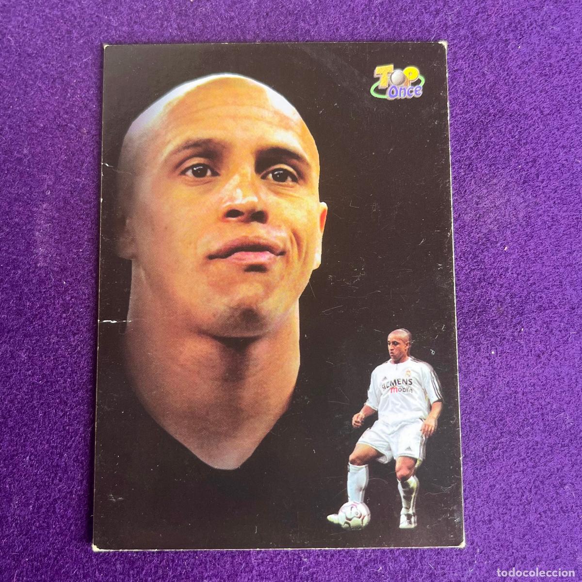 Trading cards: CROMO DE FUTBOL. LAS FICHAS DE LA LIGA 2004. 2003/2004. ROBERTO CARLOS. REAL MADRID. MUNDICARDS. MC.