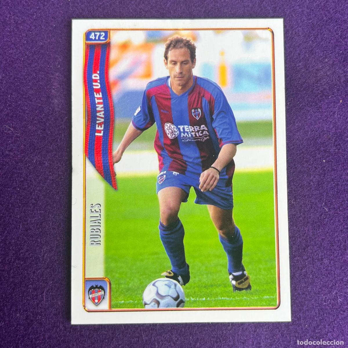 Trading cards: CROMO DE FUTBOL. LAS FICHAS DE LA LIGA 2005. 2004/2005. RUBIALES. LEVANTE. MUNDICARDS. MC.
