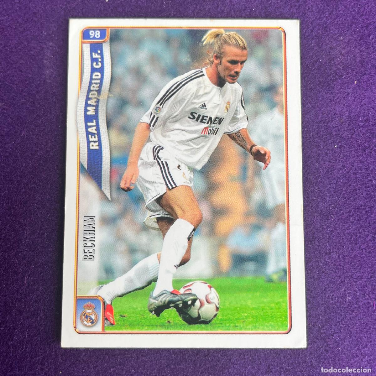 Trading cards: CROMO DE FUTBOL. LAS FICHAS DE LA LIGA 2005. 2004/2005. BECKHAM. REAL MADRID. MUNDICARDS. MC.