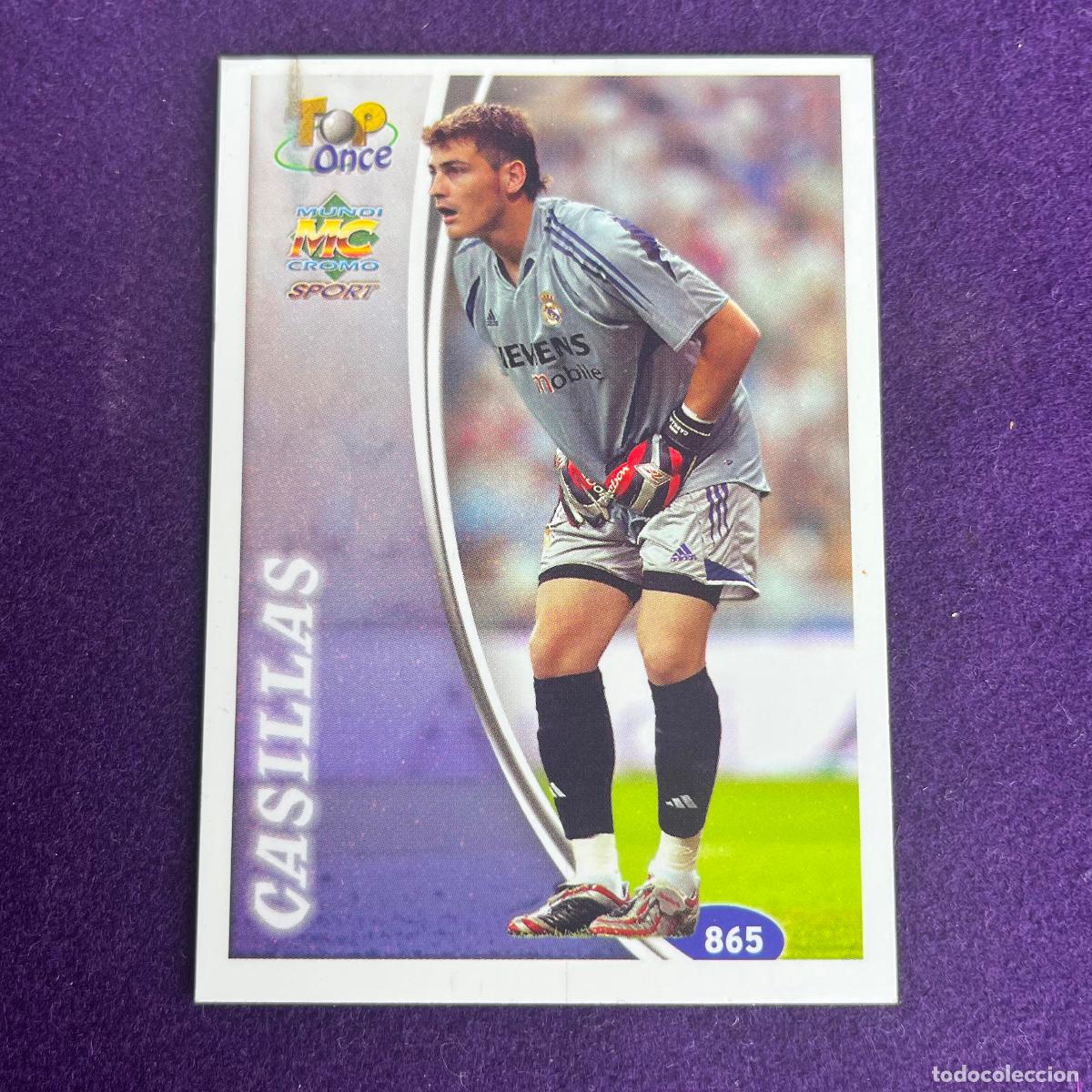 Trading cards: CROMO DE FUTBOL. LAS FICHAS DE LA LIGA 2005. 2004/2005. CASILLAS. REAL MADRID. MUNDICARDS. MC.