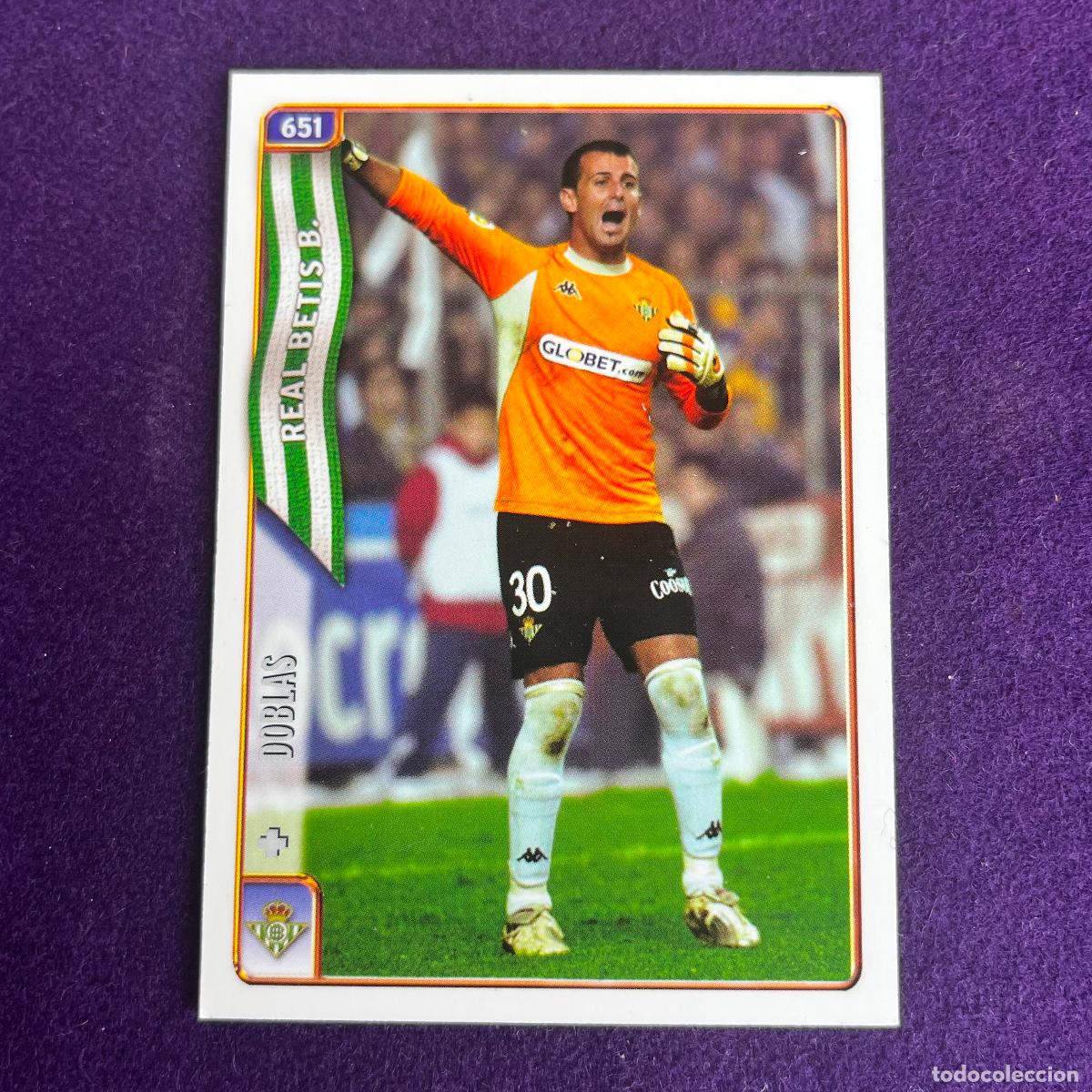 Trading cards: CROMO DE FUTBOL. LAS FICHAS DE LA LIGA 2005. 2004/2005. DOBLAS. REAL BETIS. MUNDICARDS. MC.