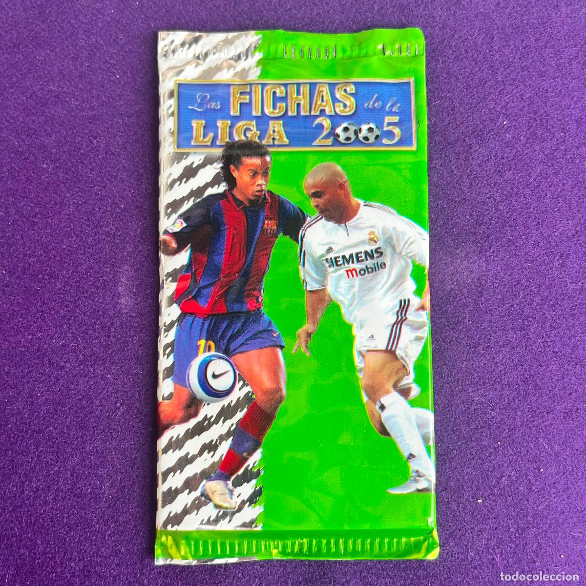 Trading cards: SOBRE DE CROMOS SIN ABRIR. FICHAS DE LA LIGA 2005. 2004 2005. MUNDI CROMO SPORT.