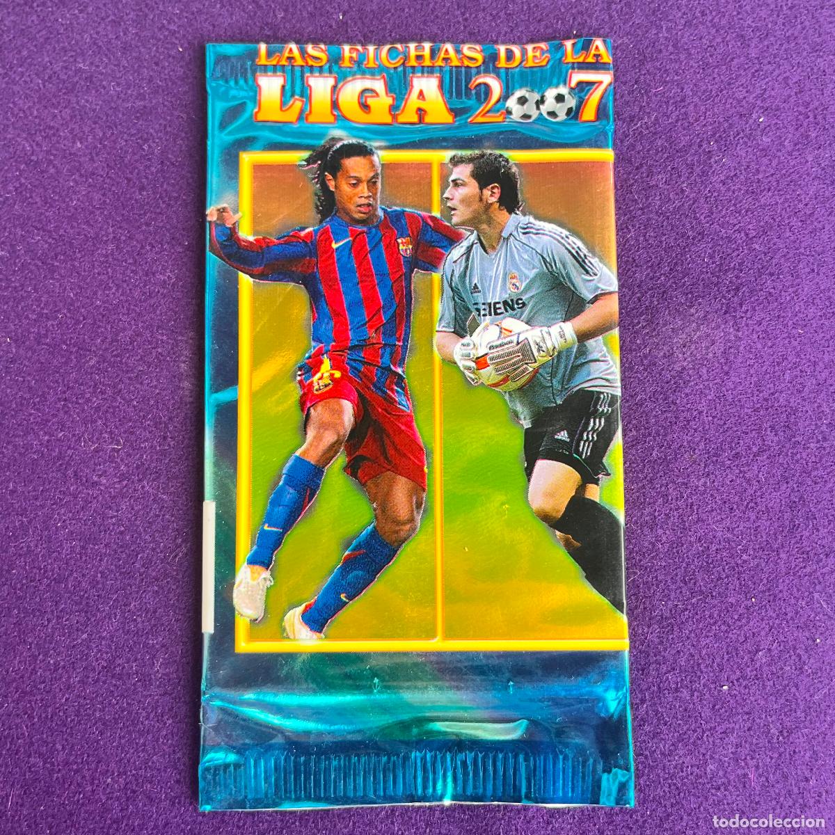 Trading cards: SOBRE DE CROMOS SIN ABRIR. FICHAS DE LA LIGA 2007. 2006 2007. MUNDI CROMO SPORT.