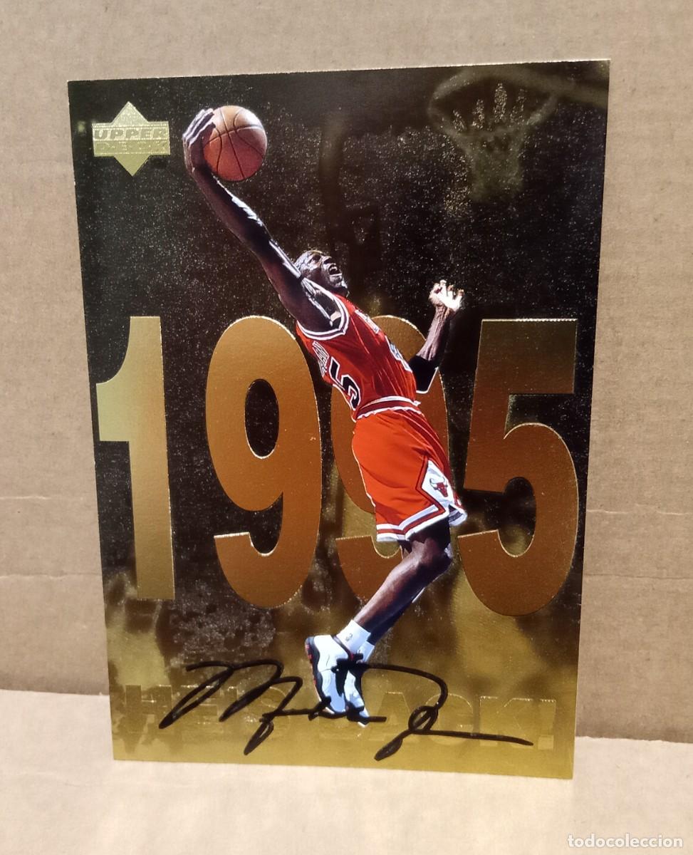 Trading cards: CROMO TARJETA TRADING CARD UPPER DECK JUMBO 1998 MICHAEL JORDAN #10 HE'S BACK 1995
