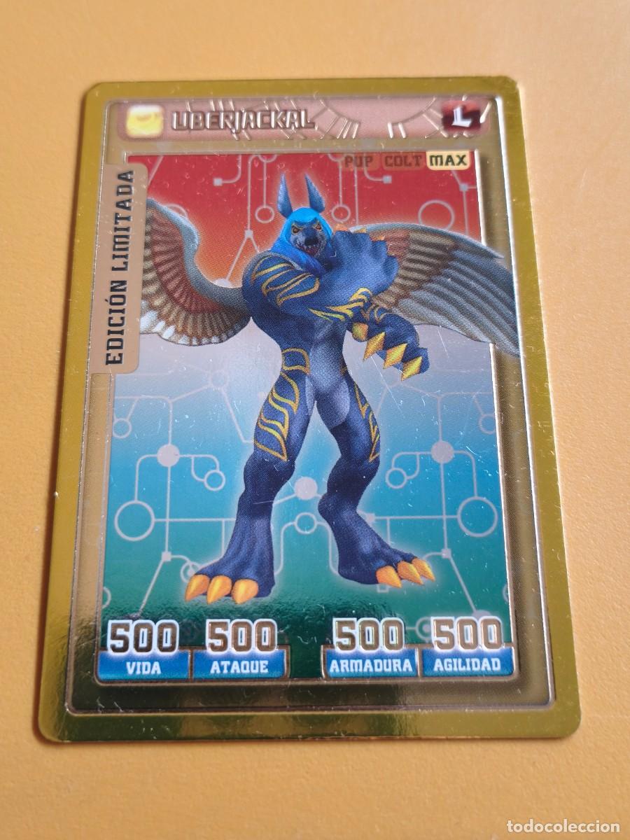 Trading cards: invizimals, uberjackal edicion limitada. Batalla de Cazadores