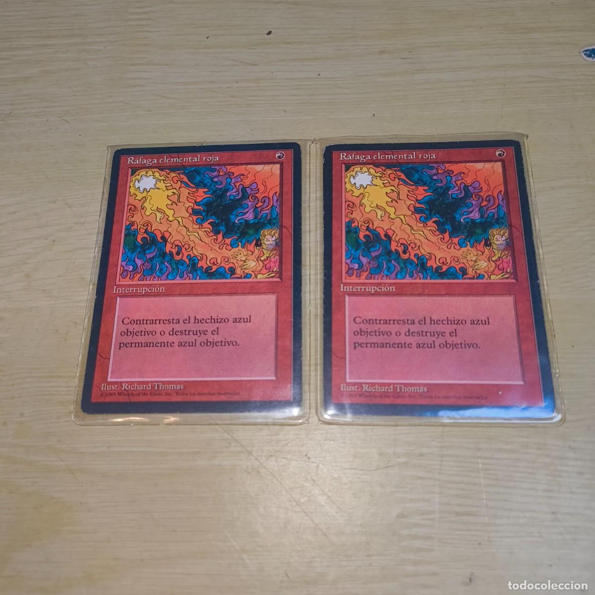 Trading cards: Lote 2 R&aacute;faga elemental roja &ndash; Red Elemental Blast MTG