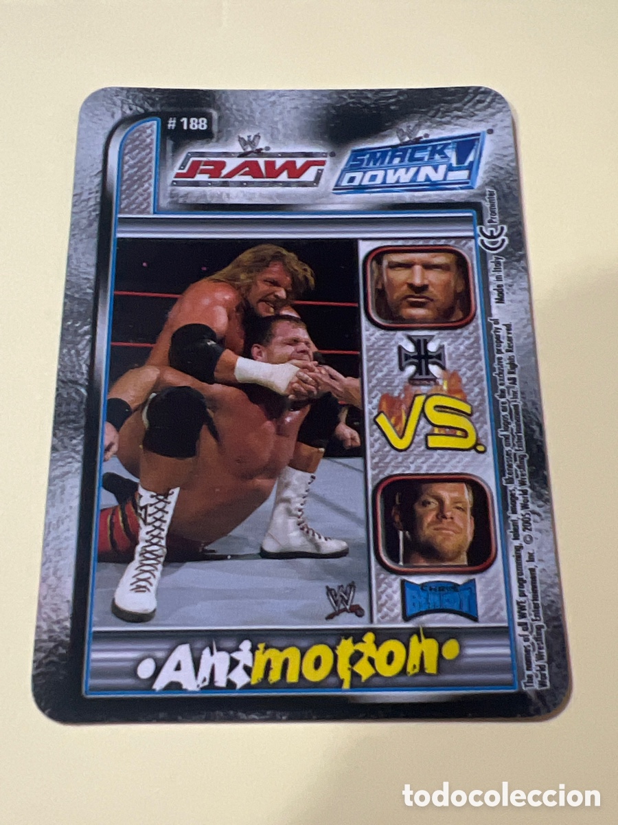 Trading cards: C3398. CROMO TRADING CARDS - ANIMOTION WWE RAW - 188 SMACK DOWN