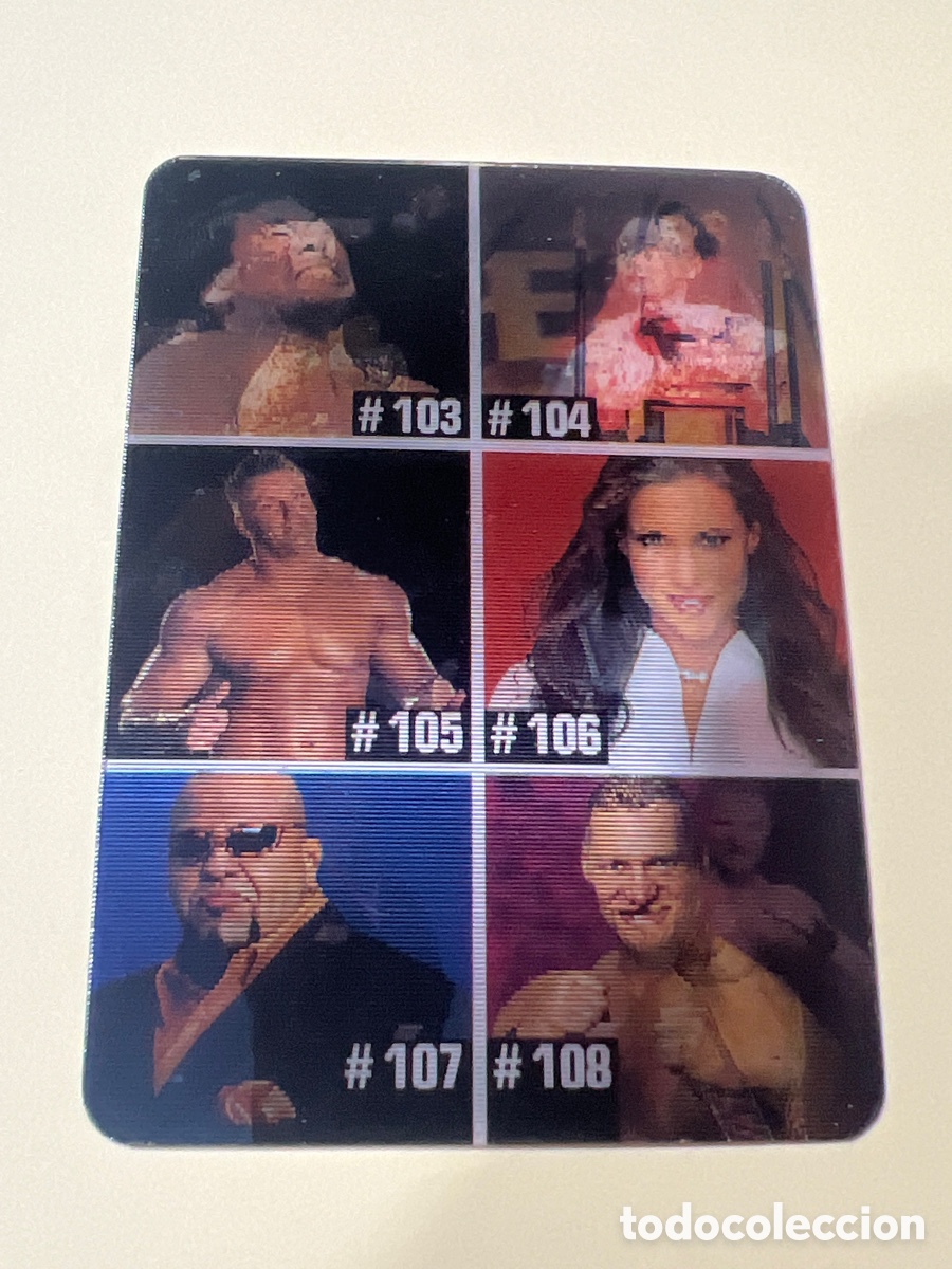 Trading cards: C3399. CROMO TRADING CARDS - ANIMOTION WWE RAW - CHECKLIST 018