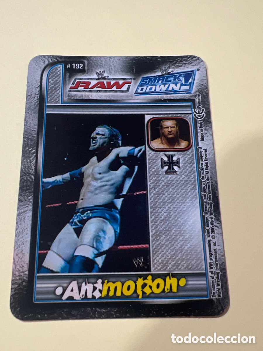 Trading cards: C3402. CROMO TRADING CARDS - ANIMOTION WWE RAW - 192