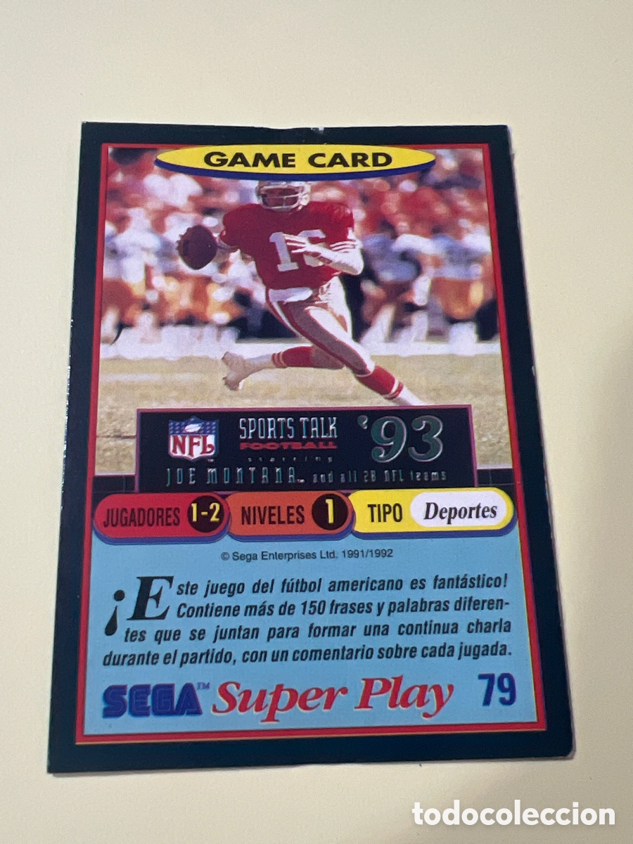 Trading cards: C3404. CROMO CARD COLECCION VIDEOJUEGOS SEGA SUPER PLAY -- PANINI -- N&ordm; 79