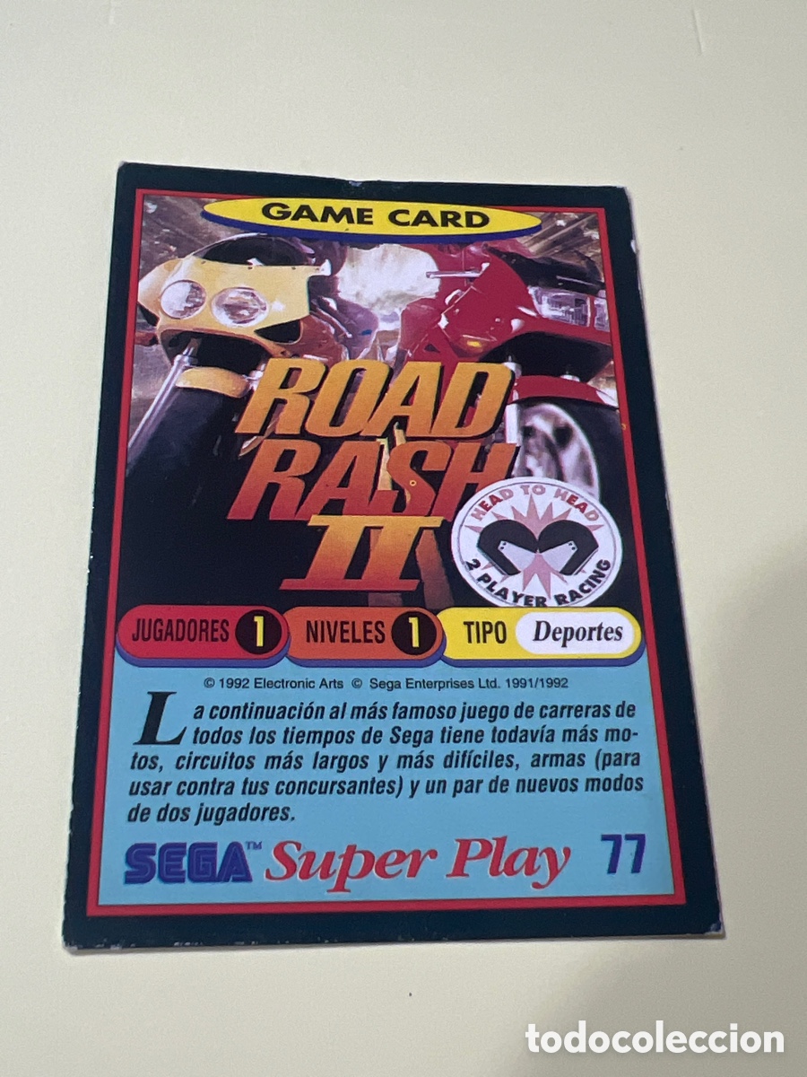 Trading cards: C3406. CROMO CARD COLECCION VIDEOJUEGOS SEGA SUPER PLAY -- PANINI -- N&ordm; 77