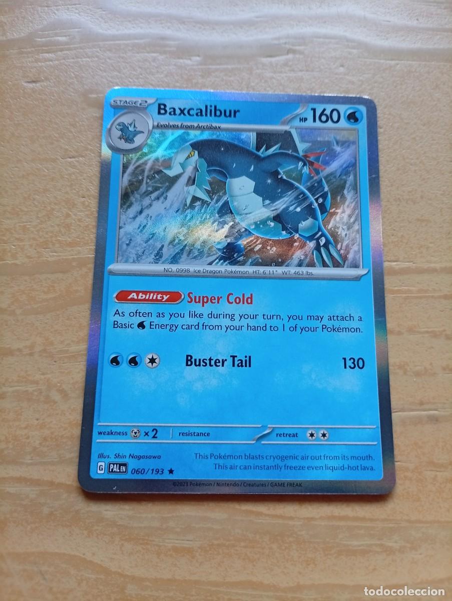 Trading cards: Carta Pok&eacute;mon de Baxcalibur en ingl&eacute;s, edici&oacute;n Holo. - N&uacute;mero de carta: 60/193. - A&ntilde;o de publicaci&oacute;