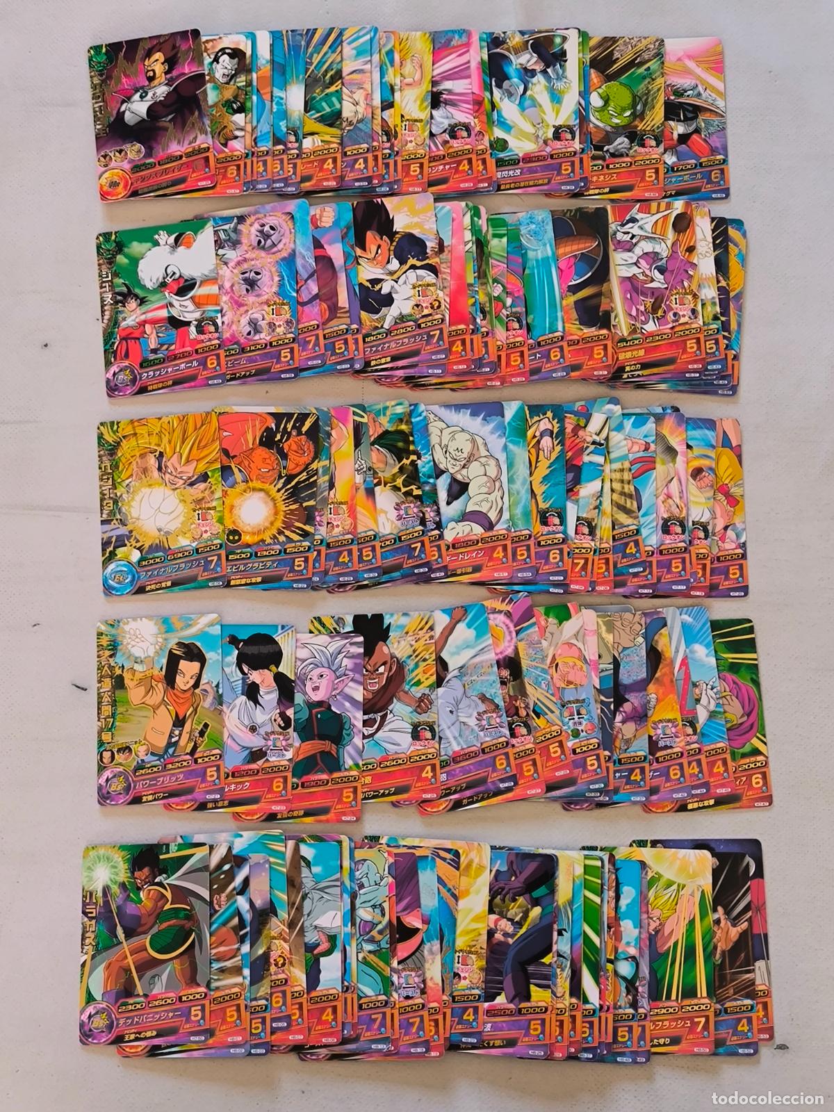 Trading cards: LOTE 117 CARTAS DRAGON BALL HEROES - SERIE H1 A H8 - SIN REPETIDAS - BANDAI / JAPON / CARDS (Q7Cw)