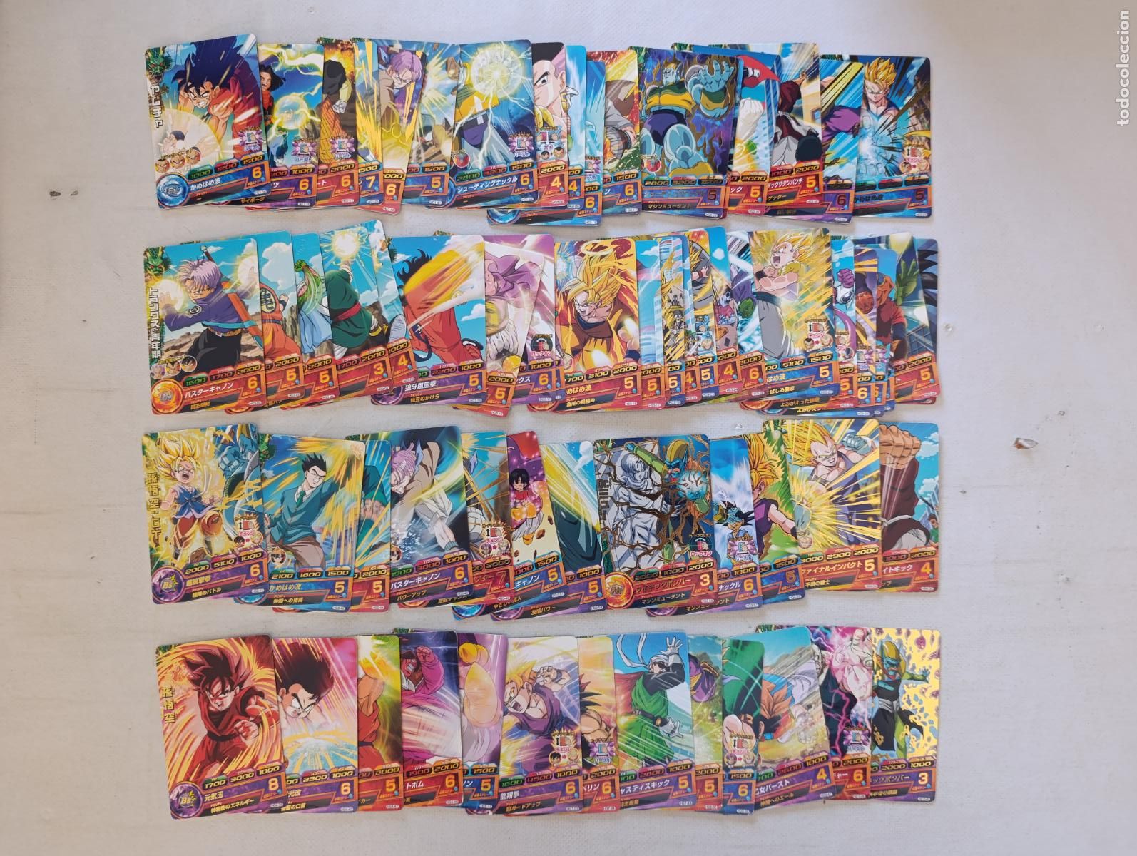 Trading cards: LOTE 70 CARTAS DRAGON BALL HEROES - GALAXY MISSION SERIE HG1 A HG10 - BANDAI / JAPON / CARDS (Q7Bw)