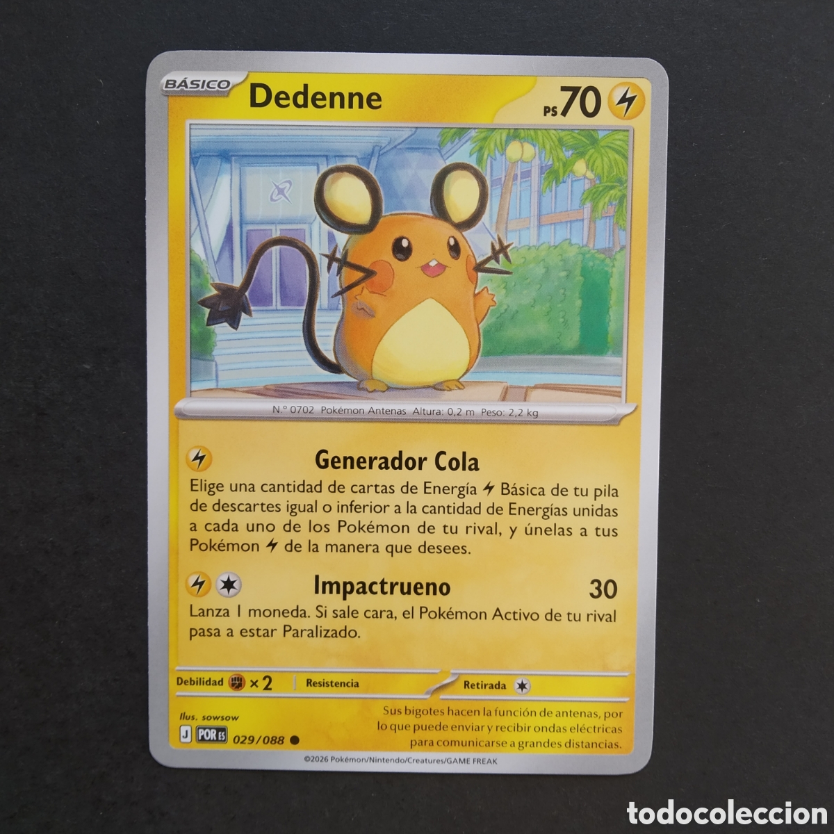 Trading cards: CARTA TCG - N&ordm; 029 - DEDENNE - EQUILIBRIO PERFECTO - POK&Eacute;MON - EN ESPA&Ntilde;OL