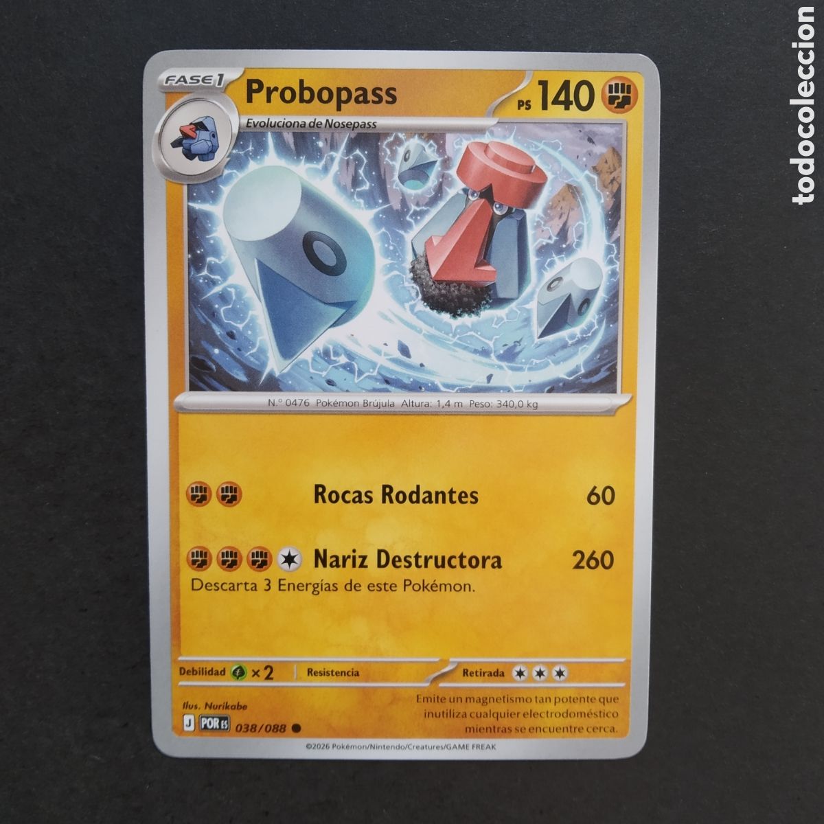 Trading cards: CARTA TCG - N&ordm; 038 - PROBOPASS - EQUILIBRIO PERFECTO - POK&Eacute;MON - EN ESPA&Ntilde;OL