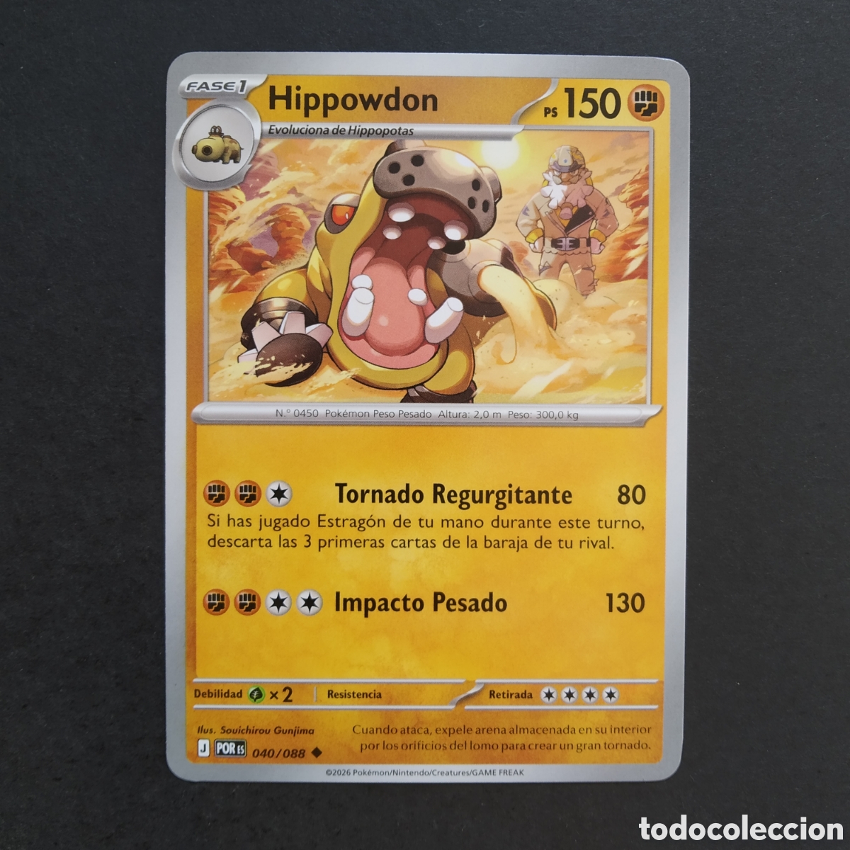 Trading cards: CARTA TCG - N&ordm; 040 - HIPPOWDON - EQUILIBRIO PERFECTO - POK&Eacute;MON - EN ESPA&Ntilde;OL