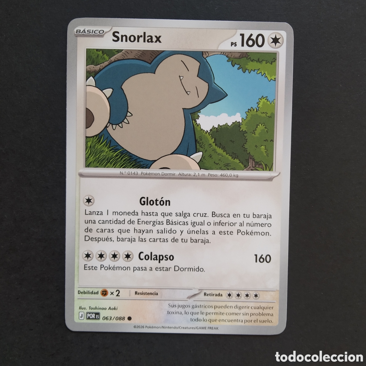 Trading cards: CARTA TCG - N&ordm; 063 - SNORLAX - EQUILIBRIO PERFECTO - POK&Eacute;MON - EN ESPA&Ntilde;OL