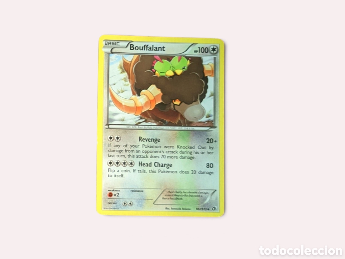 Trading cards: CARTA POK&Eacute;MON BOUFFALANT 107/113 LEGENDARY TREASURES - UNCOMMON - 2013