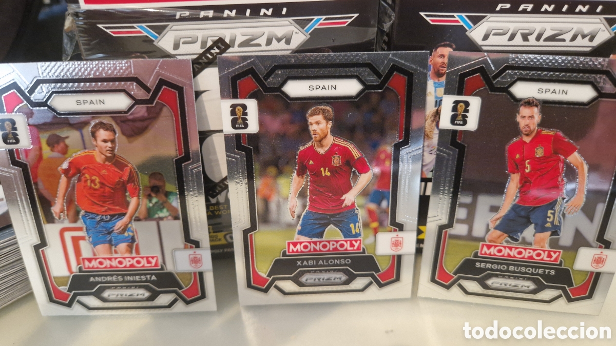 Trading cards: LOTE SELECCI&Oacute;N ESPA&Ntilde;OLA - 2026 Panini Prizm Monopoly FIFA World Cup Andr&eacute;s Iniesta + Xabi Alons
