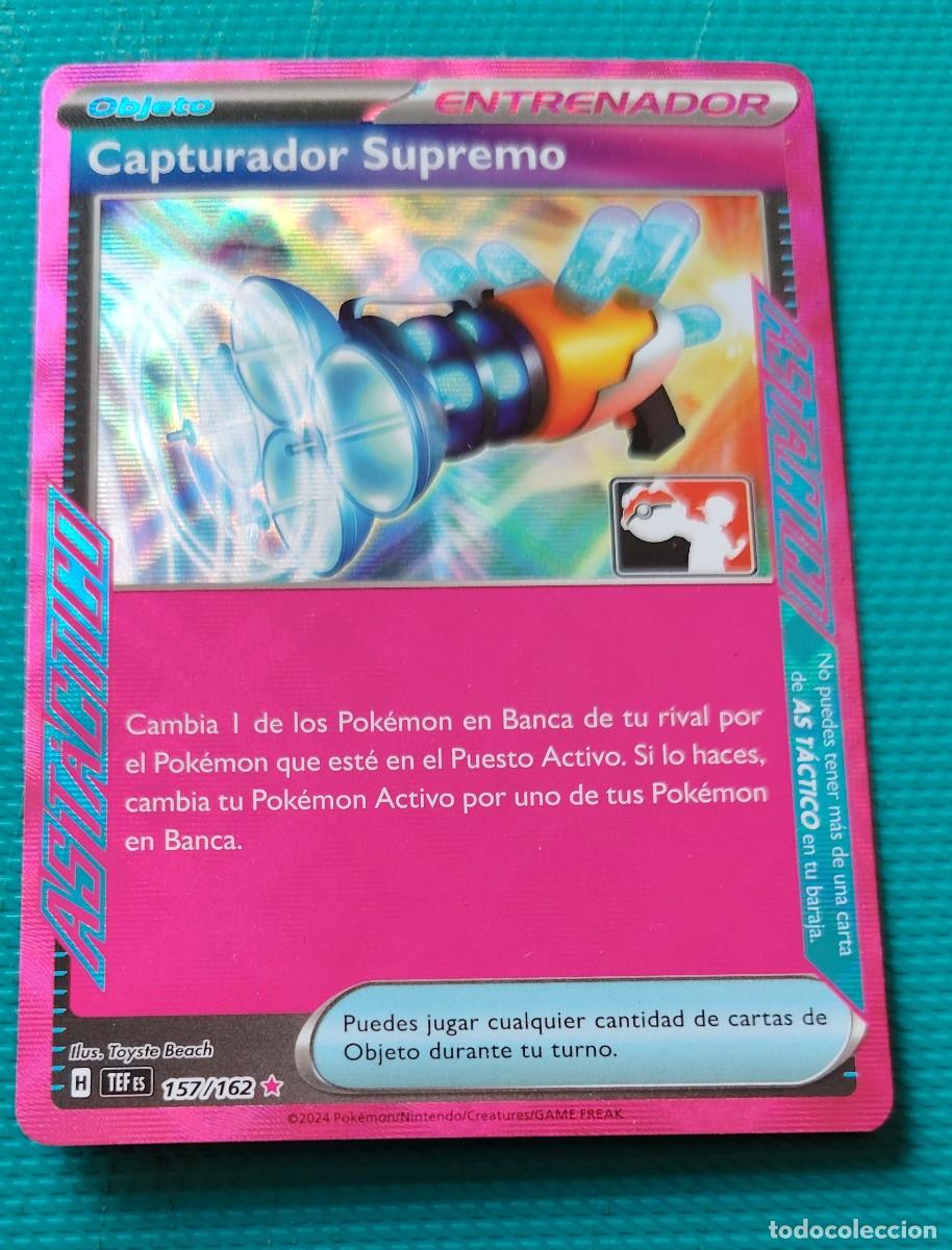 Trading cards: CARTA POKEMON EN ESPA&Ntilde;OL - CAPTURADOR SUPREMO 157 / 162 - ENTRENA- RARA * - ORIGINAL - NUEVA MD MINT