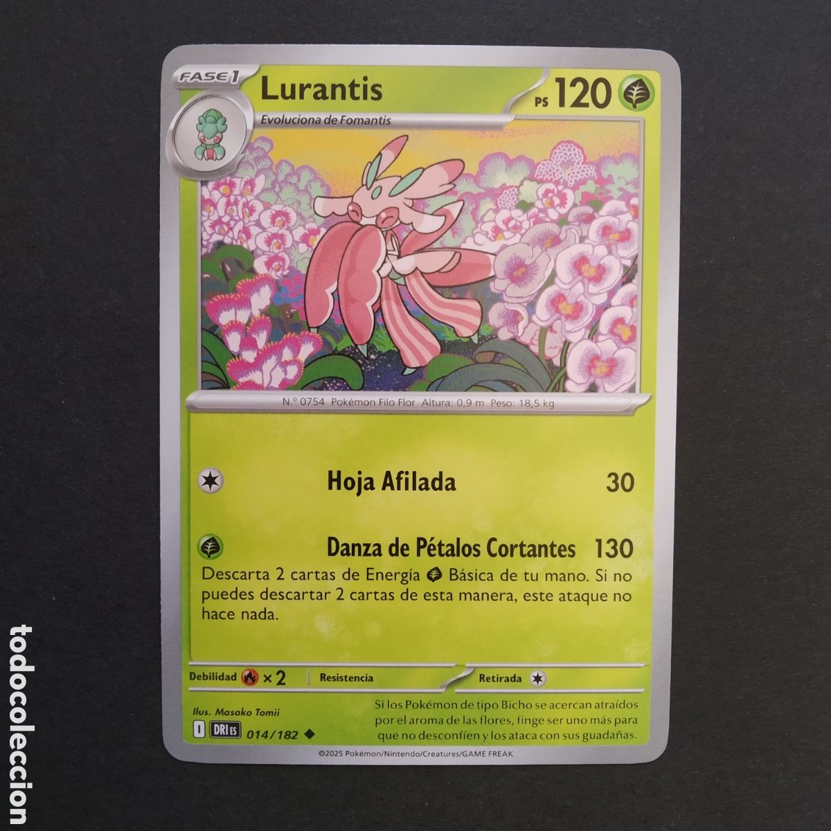 Trading cards: CARTA TCG - N&ordm; 014 - LURANTIS - RIVALES PREDESTINADOS - POK&Eacute;MON - EN ESPA&Ntilde;OL