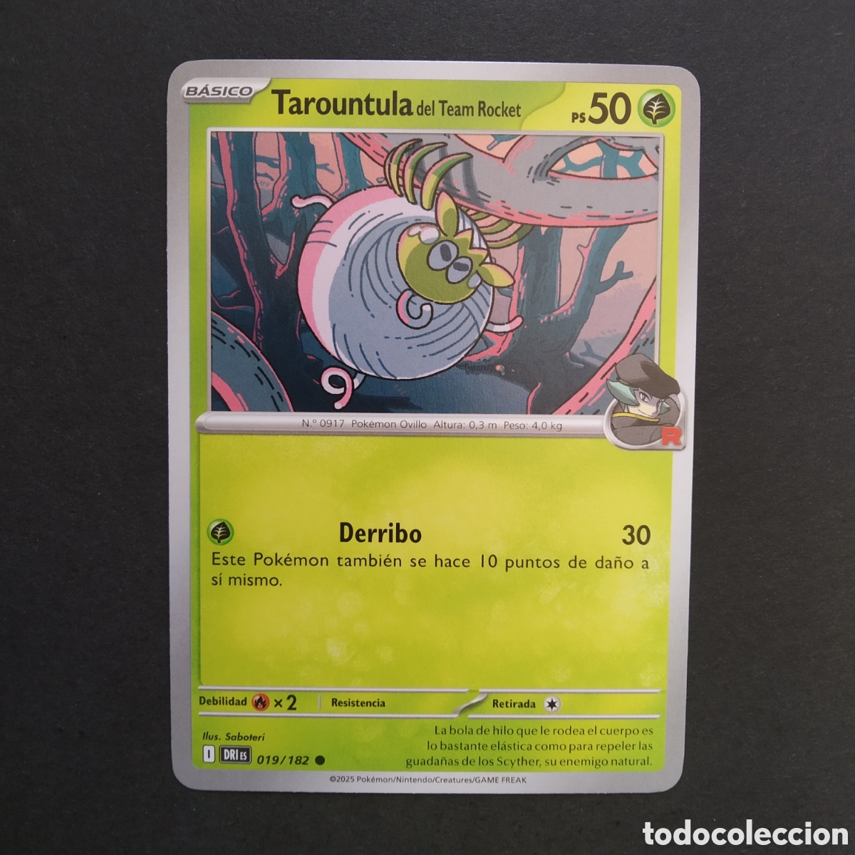 Trading cards: CARTA TCG - N&ordm; 019 - TAROUNTULA DEL TEAM ROCKET - RIVALES PREDESTINADOS - POK&Eacute;MON - EN ESPA&Ntilde;OL