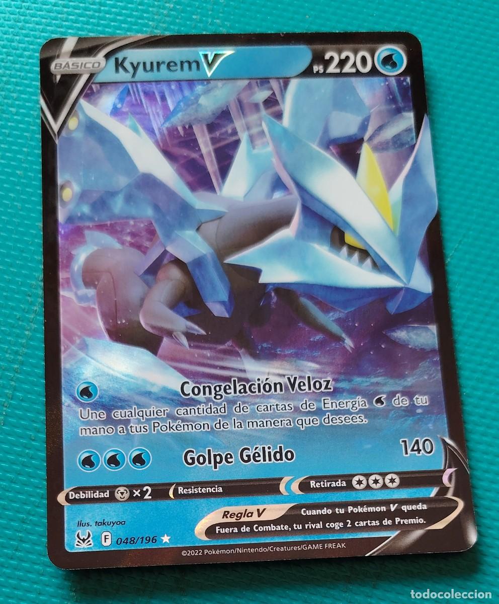Trading cards: CARTA POKEMON EN ESPA&Ntilde;OL - KYUREM V 048 / 196 - BASICO - RARA * - ORIGINAL - NUEVA MD MINT