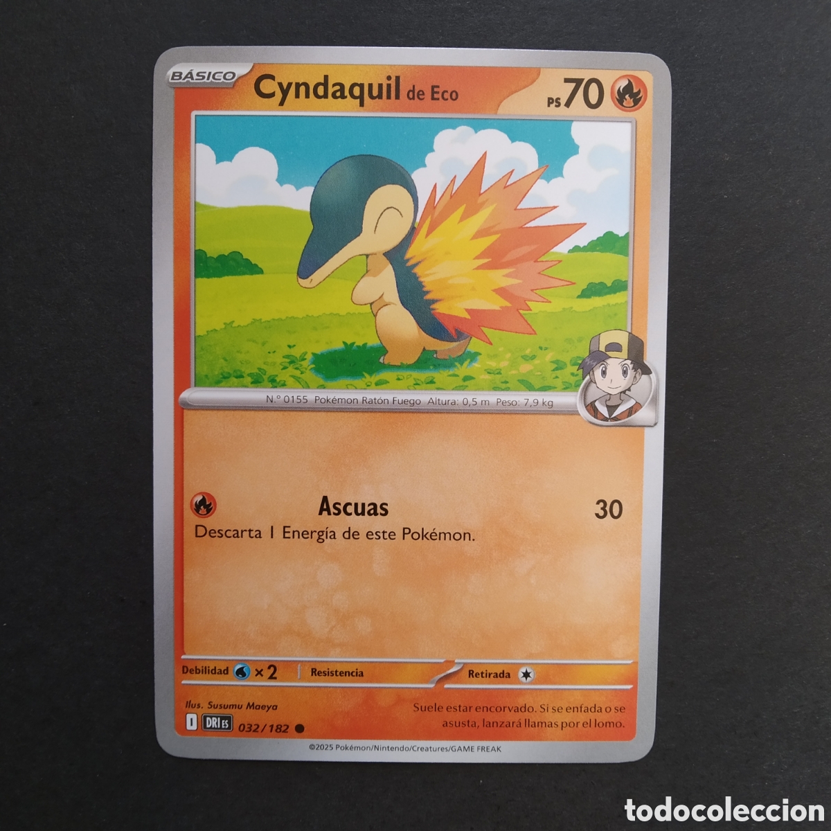 Trading cards: CARTA TCG - N&ordm; 032 - CYNDAQUIL DE ECO - RIVALES PREDESTINADOS - POK&Eacute;MON - EN ESPA&Ntilde;OL