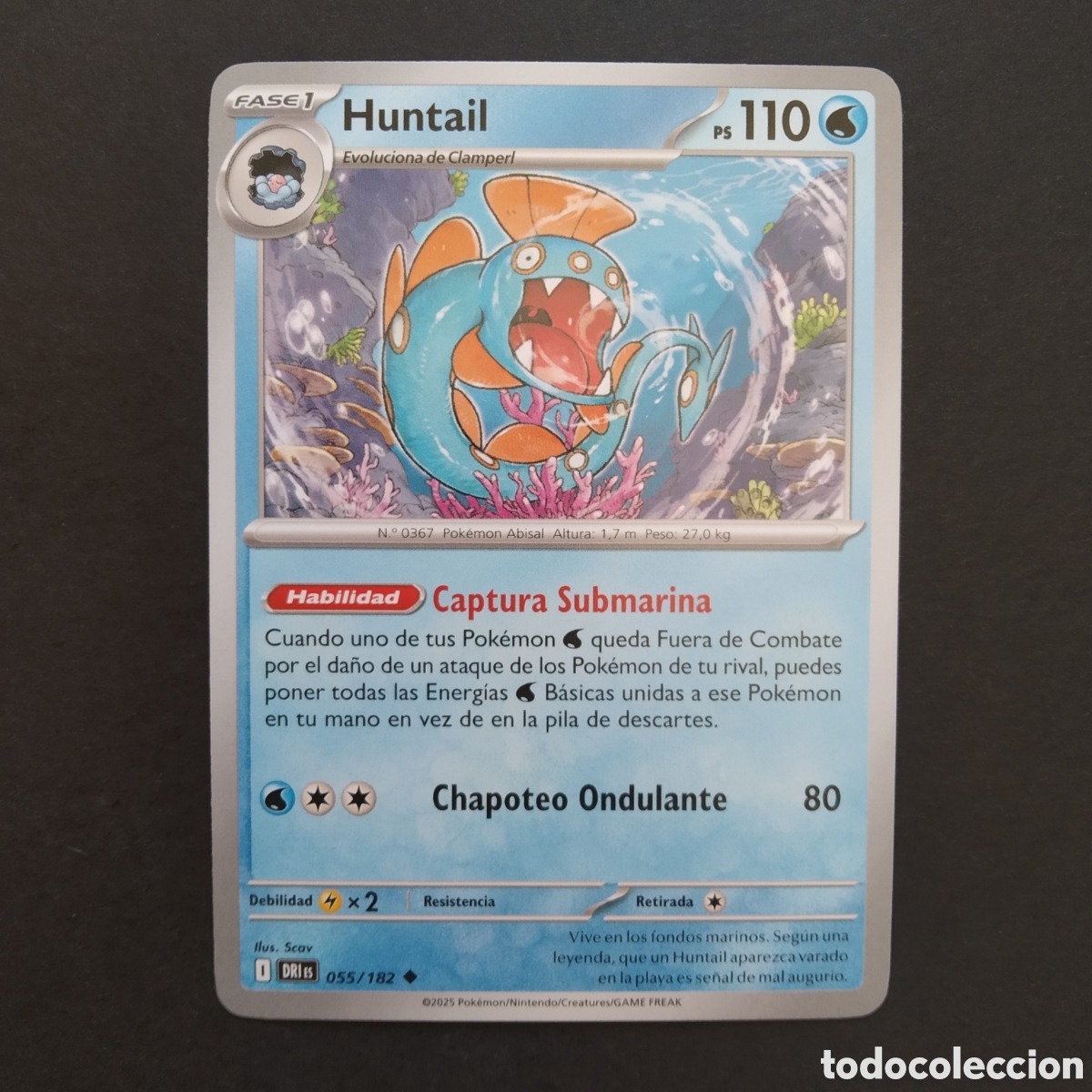 Trading cards: CARTA TCG - N&ordm; 055 - HUNTAIL - RIVALES PREDESTINADOS - POK&Eacute;MON - EN ESPA&Ntilde;OL