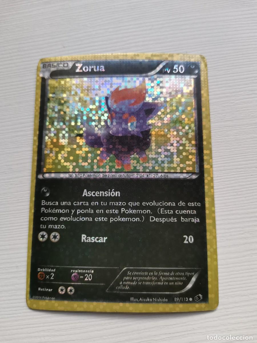 CARTA POKEMON ZORUA HOLOGRÁFICA 89/113 AÑO 2014