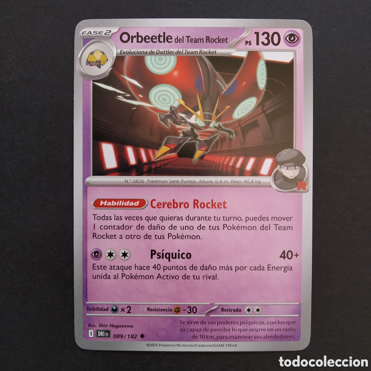 Trading cards: CARTA TCG - N&ordm; 089 - ORBEETLE DEL TEAM ROCKET - RIVALES PREDESTINADOS - POK&Eacute;MON - EN ESPA&Ntilde;OL