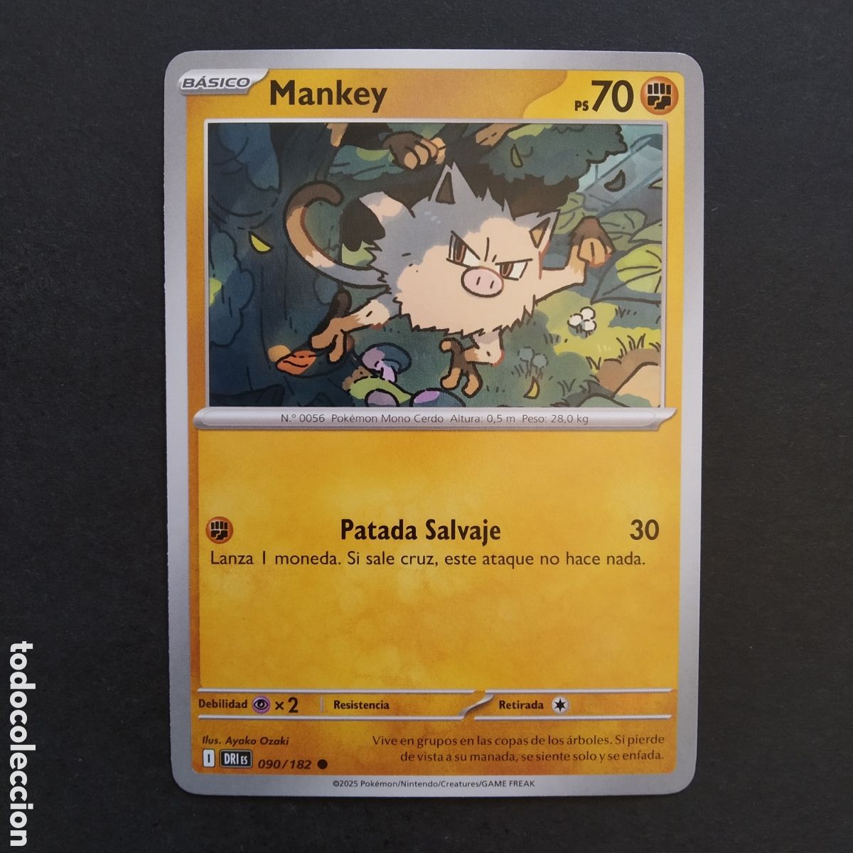 Trading cards: CARTA TCG - N&ordm; 090 - MANKEY - RIVALES PREDESTINADOS - POK&Eacute;MON - EN ESPA&Ntilde;OL
