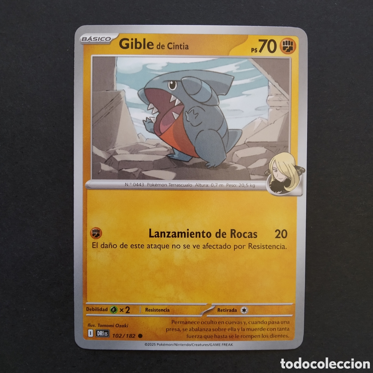 Trading cards: CARTA TCG - N&ordm; 102 - GIBLE DE CINTIA - RIVALES PREDESTINADOS - POK&Eacute;MON - EN ESPA&Ntilde;OL