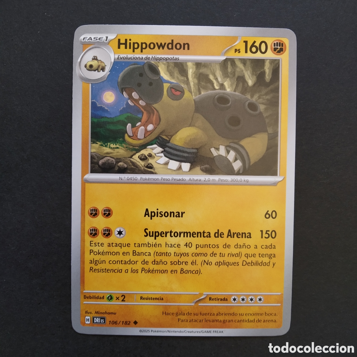 Trading cards: CARTA TCG - N&ordm; 106 - HIPPOWDON - RIVALES PREDESTINADOS - POK&Eacute;MON - EN ESPA&Ntilde;OL