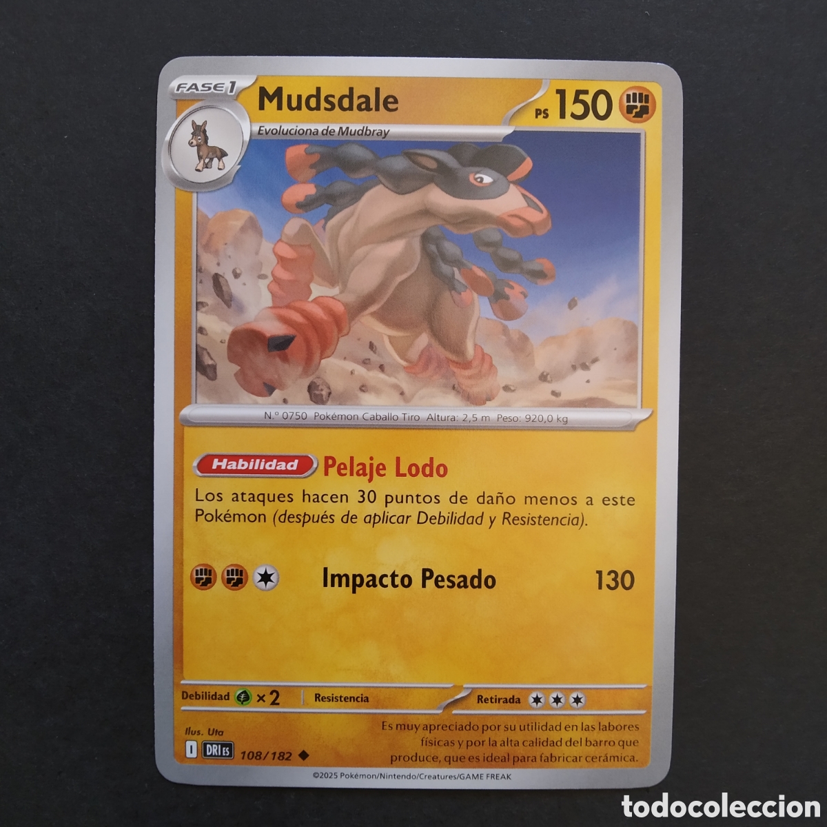 Trading cards: CARTA TCG - N&ordm; 108 - MUDSDALE - RIVALES PREDESTINADOS - POK&Eacute;MON - EN ESPA&Ntilde;OL