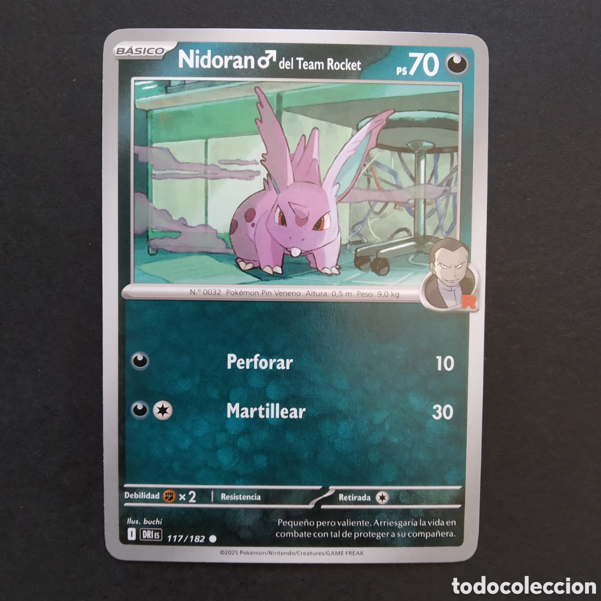 Trading cards: CARTA TCG - N&ordm; 117 - NIDORAN DEL TEAM ROCKET - RIVALES PREDESTINADOS - POK&Eacute;MON - EN ESPA&Ntilde;OL