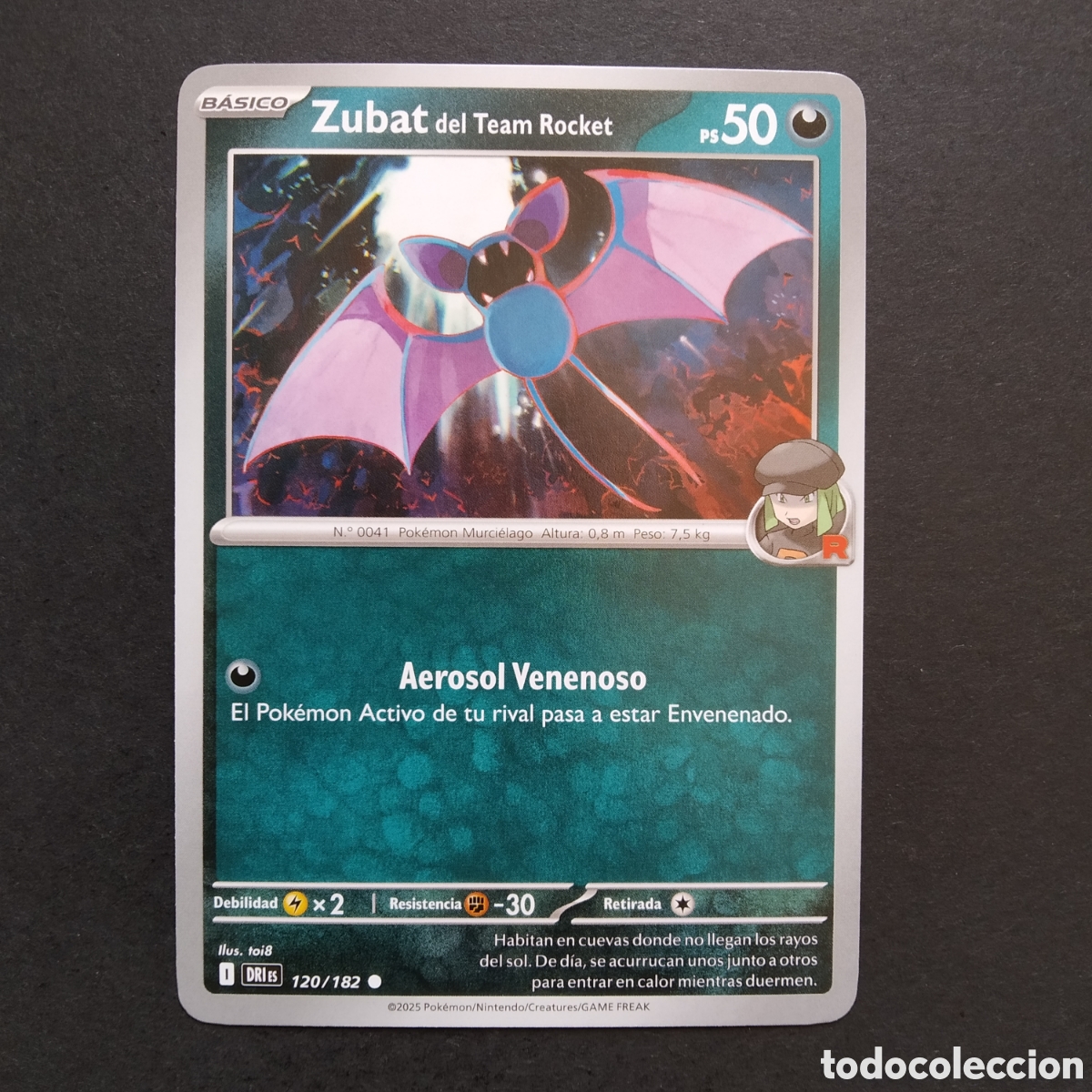 Trading cards: CARTA TCG - N&ordm; 120 - ZUBAT DEL TEAM ROCKET - RIVALES PREDESTINADOS - POK&Eacute;MON - EN ESPA&Ntilde;OL