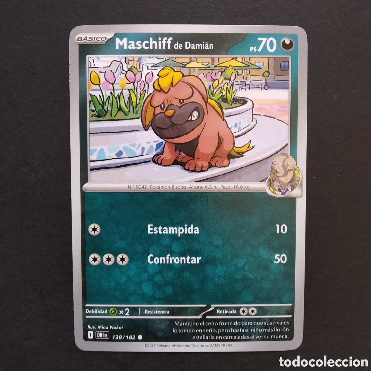 Trading cards: CARTA TCG - N&ordm; 138 - MASCHIFF DE DAMI&Aacute;N - RIVALES PREDESTINADOS - POK&Eacute;MON - EN ESPA&Ntilde;OL