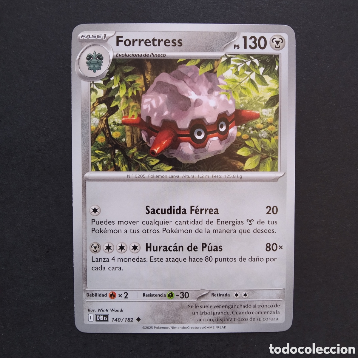 Trading cards: CARTA TCG - N&ordm; 140 - FORRETRESS - RIVALES PREDESTINADOS - POK&Eacute;MON - EN ESPA&Ntilde;OL