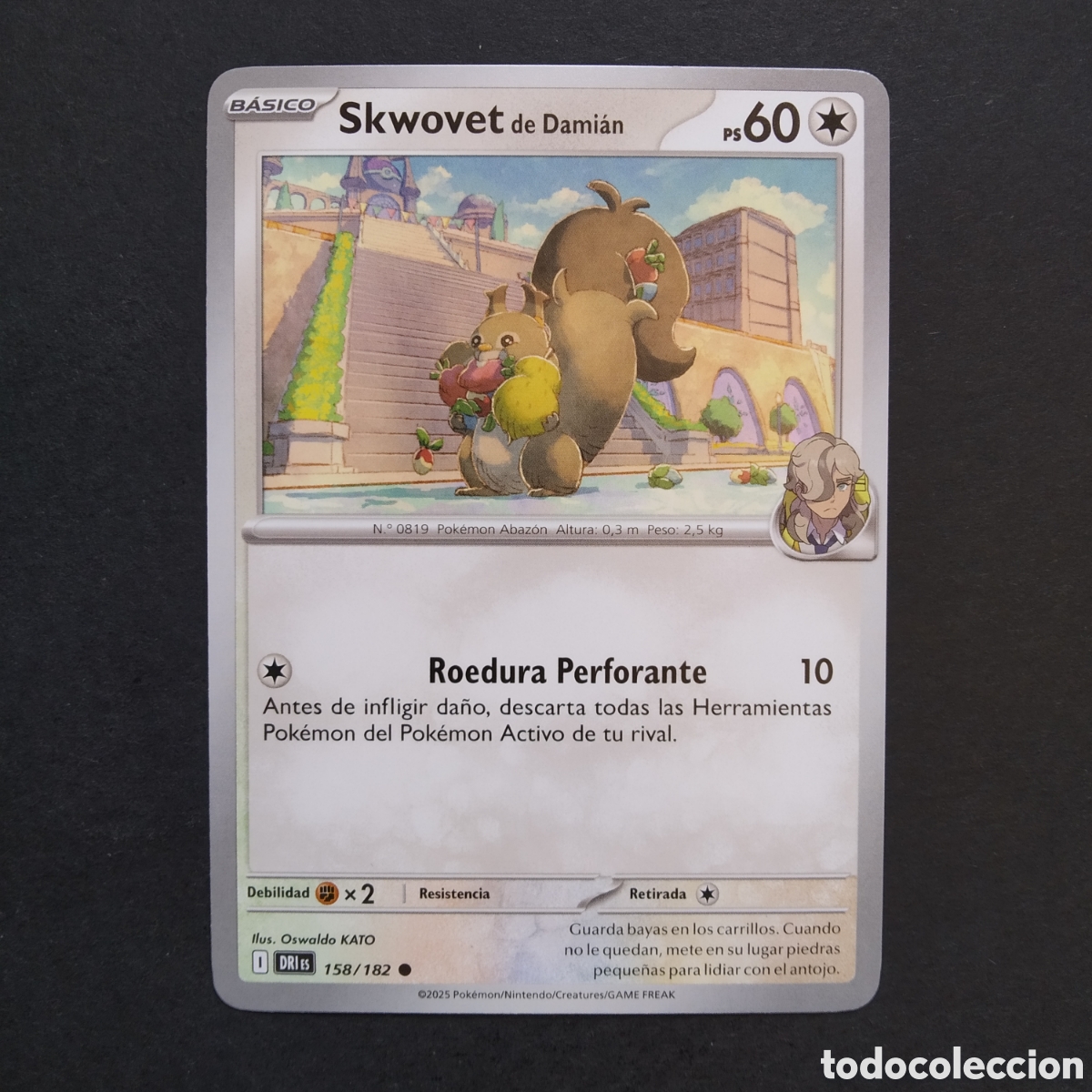 Figurine Collezionabili: CARTA TCG - N&ordm; 158 - SKWOVET DE DAMI&Aacute;N - RIVALES PREDESTINADOS - POK&Eacute;MON - EN ESPA&Ntilde;OL