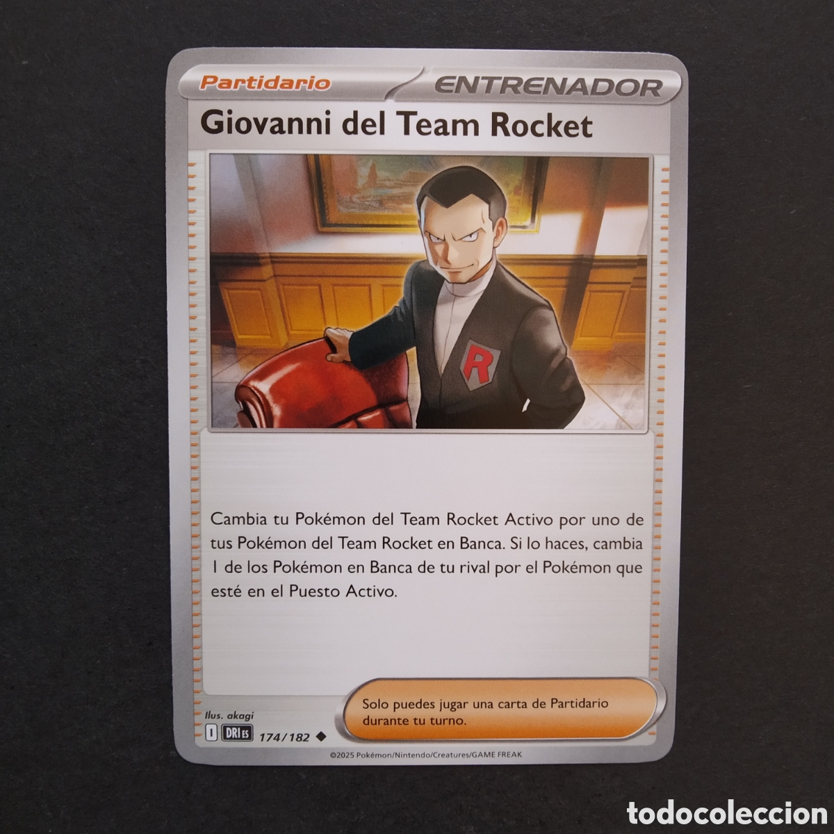 Trading cards: CARTA TCG - N&ordm; 174 - GIOVANNI DEL TEAM ROCKET - RIVALES PREDESTINADOS - POK&Eacute;MON - EN ESPA&Ntilde;OL