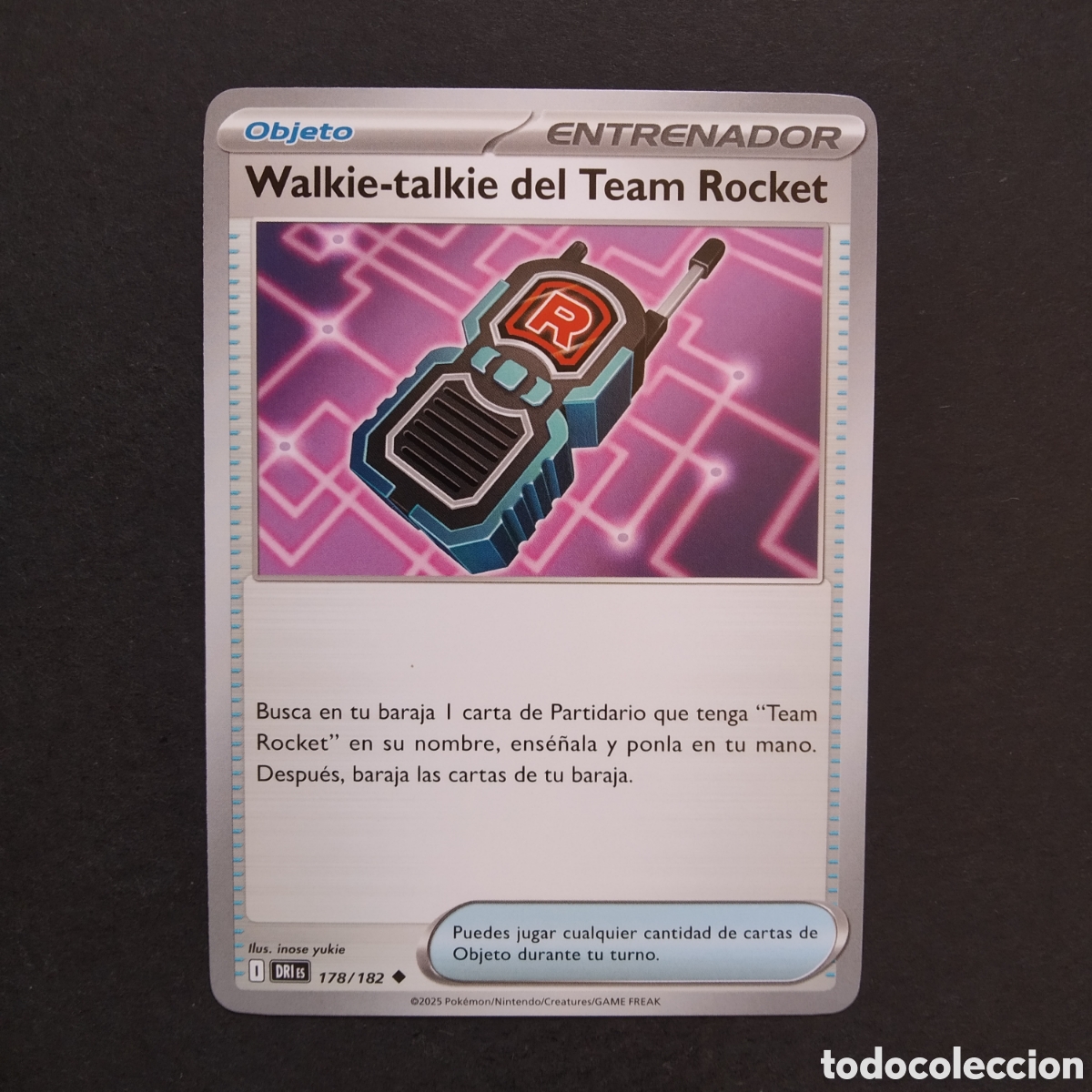 Trading cards: CARTA TCG - N&ordm; 178 - WALKIE-TALKIE DEL TEAM ROCKET - RIVALES PREDESTINADOS - POK&Eacute;MON - EN ESPA&Ntilde;OL