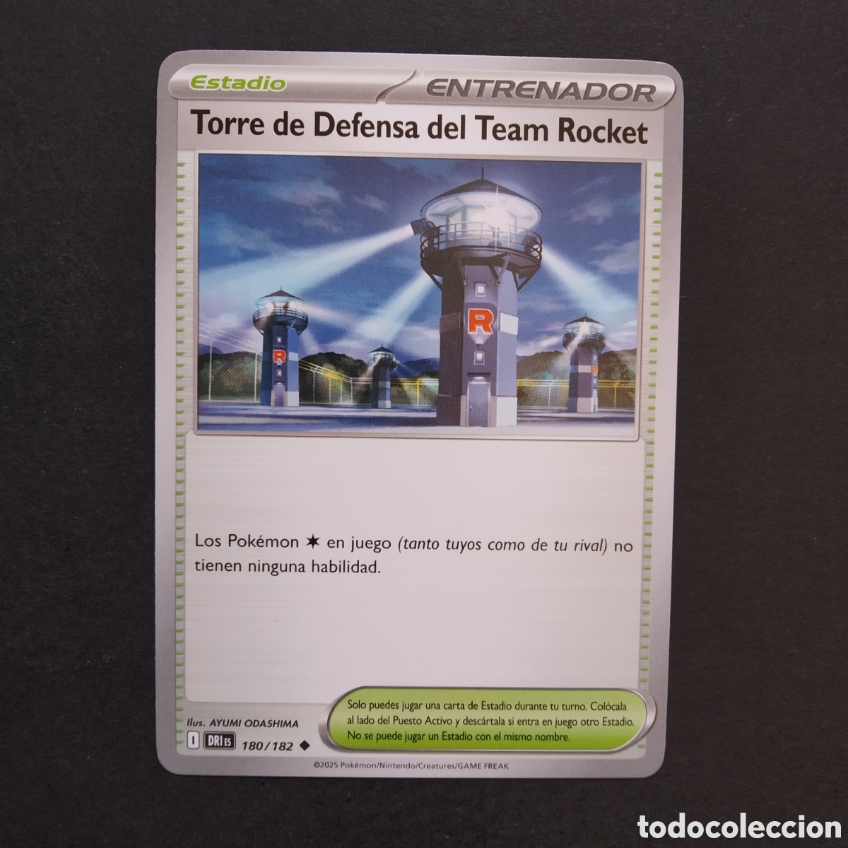Trading cards: CARTA TCG - N&ordm; 180 - TORRE DE DEFENSA DEL TEAM ROCKET - RIVALES PREDESTINADOS - POK&Eacute;MON - EN ESPA&Ntilde;OL
